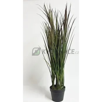 umělá květina Umělá tráva bordó-zelená 115cm + doprava zdarma