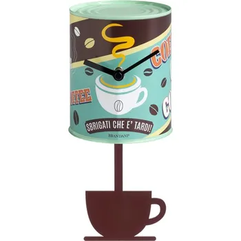 Hodiny Hodiny s kyvadlem s motivem kávových zrn BRANDANI (barva - barevné)