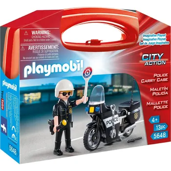 Stavebnice Playmobil Playmobil 5648 Policista s motorkou