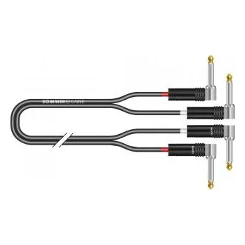 Audio kabel Sommer Cable IC Onyx 2x0,25qmm, Black, 0,30m