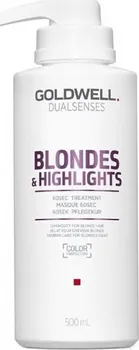 Vlasová regenerace Goldwell Dualsenses Blondes & Highlights 60sec Treatment vyživující maska pro blond a melírované vlasy 500 ml