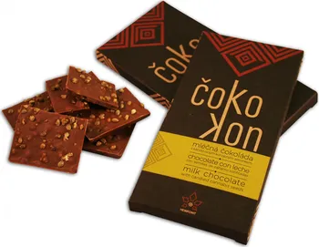 Čokoláda Hempoint Čokokon mléčná s kandovaným konopným semínkem 80 g