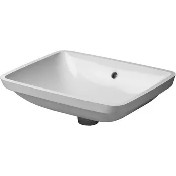 Umyvadlo Duravit Starck 3 490 x 365 mm zdola vestavné bezotvorové bílé + Wondergliss