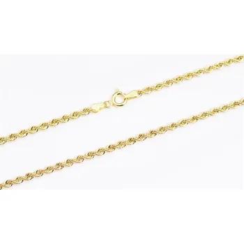 Řetízek Dámský řetízek ze žlutého zlata valis 50cm ZLR0869F + DÁREK ZDARMA