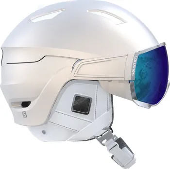 lyžařská helma Salomon Mirage 2017/18 White/Blue Solar