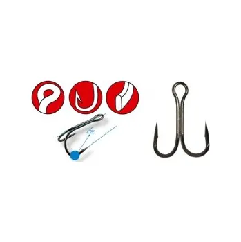 Rybářský háček Dvojháčky Gamakatsu Double 21NS 5ks - č.8