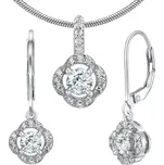 Set stříbrných šperků EIRA náušnice a přívěsek JJJS2200w