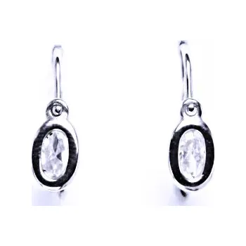 Náušnice Náušnice se zirkony stříbrné, šperk, náušnice ze stříbra, VE 244