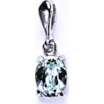 Přívěsek Stříbrný přívěšek, krystal Swarovski, light azore, šperky s krystaly, P 1245/22