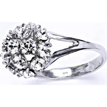 Prsten Prsten stříbrný s krystalem Swarovski crystal,šperk T 1337