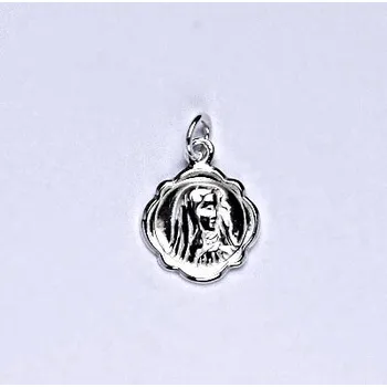 Přívěsek Stříbrný přívěsek medailon Madonka - P 123 (Stříbrná Madonka)