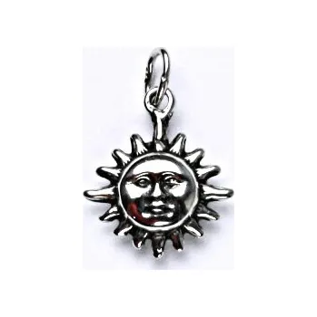 Přívěsek Stříbrný přívěšek s patinou, sluníčko, přívěsek ze stříbra, P 713