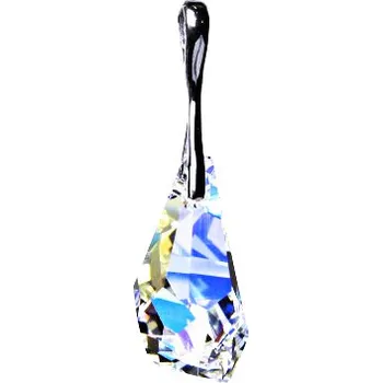 Přívěsek Stříbrný přívěšek,šperky, Swarovski krystal (Polygon drop 21 mm AB crystal) P 1295