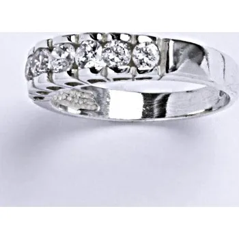 Prsten Stříbrný prsten, prsten s čirými zirkony, T 1129