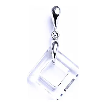 Přívěsek Stříbrný přívěšek s krystaly Swarovski (barva Crystal - čirý)P 1313