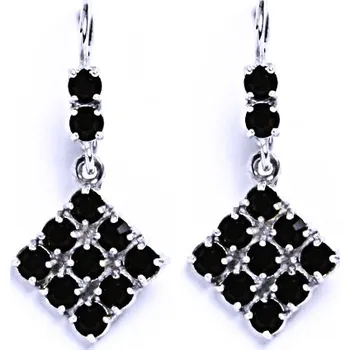 Náušnice Náušnice stříbrné s krystalem Swarovski granát, šperk, NK 1341/1346