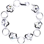 Stříbrný náramek s krystaly Swarovski krystal, R 1296