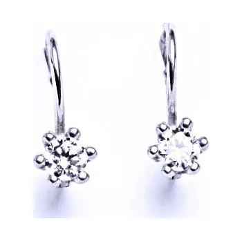 Náušnice Stříbrné náušnice se zirkony na patent,šperk VE 242
