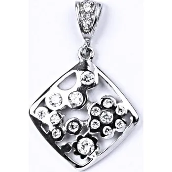 Přívěsek Stříbrný přívěšek s čirými zirkony, P 928