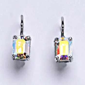 Náušnice Stříbrné náušnice se Swarovski AB krystalem, NK 1446