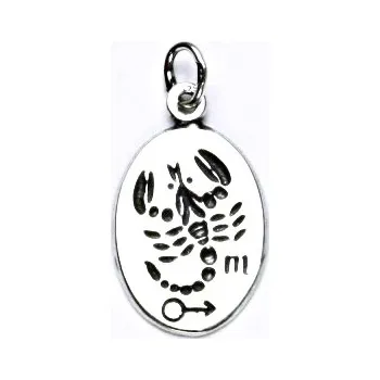 Přívěsek Stříbrný přívěšek s patinou,znamení zvěrokruhu,štír,přívěsek ze stříbra, P 902