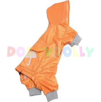 Obleček pro psa Pláštěnka, kombinéza pro psy Doggydolly oranžová XXS