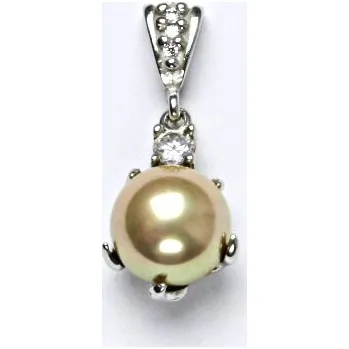 Přívěsek Stříbrný přívěšek s um. perlou, přívěsek ze stříbra, perla se skutečným perleťovým leskem P 1190/2
