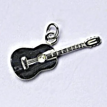 Přívěsek Stříbrný přívěšek, kytara, přívěsek ze stříbra P 193