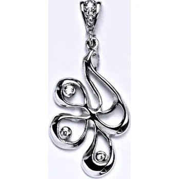 Šperk Stříbrný přívěšek s čirými zirkony, P 1431