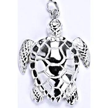 Šperk Stříbrný přívěšek, želva - kareta, přívěšek ze stříbra, P 938