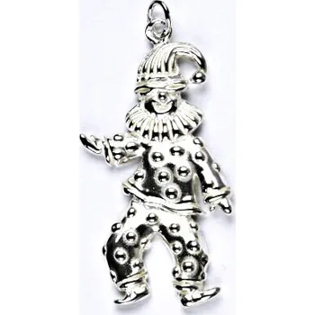 Přívěsek Stříbrný přívěsek klaun, přívěsek ze stříbra, P 240