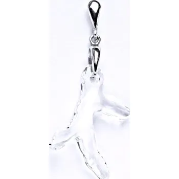Přívěsek Stříbrný přívěšek s čirým krystalem Swarovski,přívěšek ze stříbra, šperk P 1313/22
