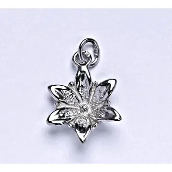 Přívěsek Stříbrný přívěsek, kytička, přívěsek ze stříbra, P 113