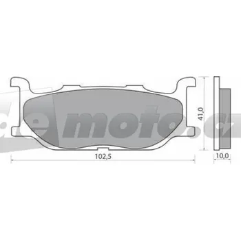 Brzdová destička Yamaha XP 500 2001-2003 brzdové destičky přední NHC AK-150