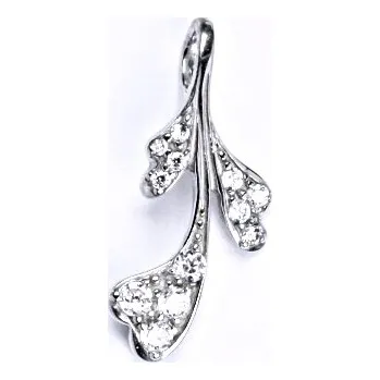 Šperk Stříbrný přívěšek s čirými zirkony , P 1412