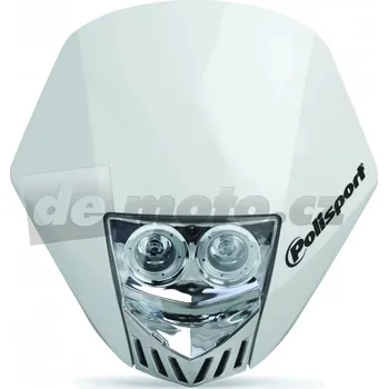 Polisport HMX DUAL LED - enduro maska s LED technologií - bílá