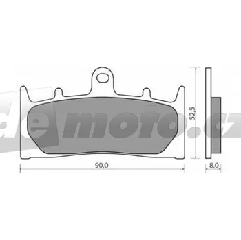 Brzdová destička Kawasaki ZX-12 1200 R 2000-2003 brzdové destičky přední NHC CU-1