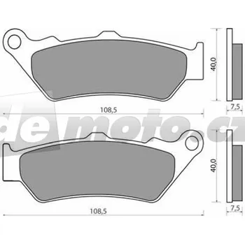 Brzdová destička Ducati GT 1000 2007-2008 brzdové destičky přední NHC AK-150