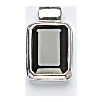 Přívěsek Stříbrný přívěsek s přírodními granáty, přírodní granát, přívěšek ze stříbra 7,19 g