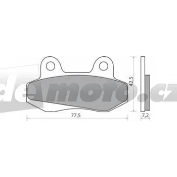 Autodíl Honda LS 125 RY 2000- brzdové destičky přední NHC AM-300