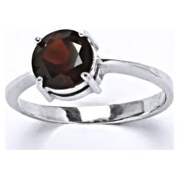 Prsten Stříbrný prsten, přírodní granát, prstýnek ze stříbra, T 1357