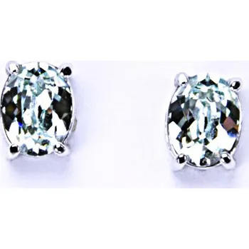 Náušnice Stříbrné náušnice, krystal Swarovski, light azore, šperky s krystaly, NŠ 1245