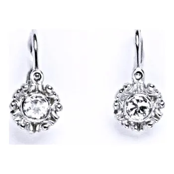 Náušnice Dětské náušničky ze stříbra s čirým zirkonem NK 1345