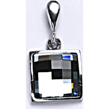 Přívěsek Přívěšek ze stříbra s krystalem Swarovski akvamarín P 1305/22