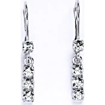 Náušnice Náušnice s krystalem Swarovski light azore,šperk,přívěšek ze stříbra, NK 1339/1323