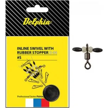Delphin Obratlík - Inline Swivel With Rubber Stopper S/0