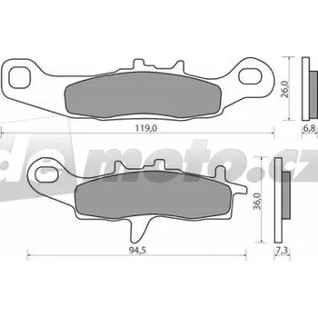 Brzdová destička Kawasaki KX 100 C C1-C3 1997-2000 brzdové destičky přední NHC CU-1