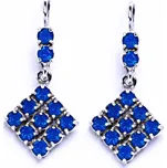 Náušnice stříbrné s krystalem Swarovski caribbean blue opal,šperk, NK 1341/1346