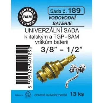 Hartman Sada č. 189: sada komplet.- vrškům ital. bat. 3/8" - 1/2"