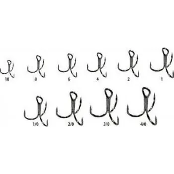 Rybářský háček Trojháček stříbrný Velikost Háčku 1